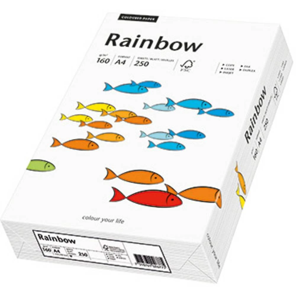 Univerzalni papir za printer Papyrus Rainbow Color A4 88042209 DIN A4 160 gm&sup2; 250 Stranica Bijela slika