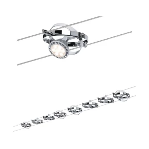 Kompletni sustav na užetu GU5.3 80 W LED Paulmann Cardan 94153 Krom boja, Krom (mat) boja slika
