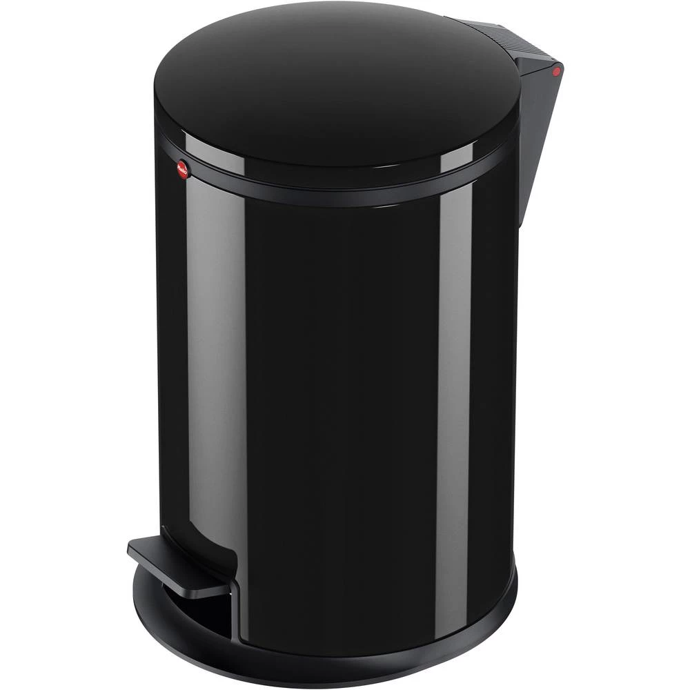 Kontejner za limenke 12 l Hailo Pure M (&Oslash; x V) 263 mm x 435 mm Crna Mehanizam stopalo-pedal 1 ST slika