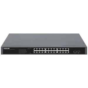 Intellinet 24-Port Gigabit PoE+ Switch mit 2 SFP Ports 370 W Powered Device Monitor 19'' 19'' mrežni prekidač 10 / 100 / 1000 MBit/s IEEE802.3af (15.4 W), IEEE802.3at (30 W) slika
