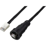 TRU COMPONENTS TC-E13T-MR5-MCA/NCA-0.5PV-S RJ45 kabel s ravnim, IP67 (navoj), CAT5E, 0,5 m TC-13543628 Broj polova 8 crn
