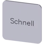 Siemens 3SU1900-0AF81-0AM0 ploča za natpise kvadratan (Š x V) 22 mm x 22 mm brzo srebrna, crna 10 St.