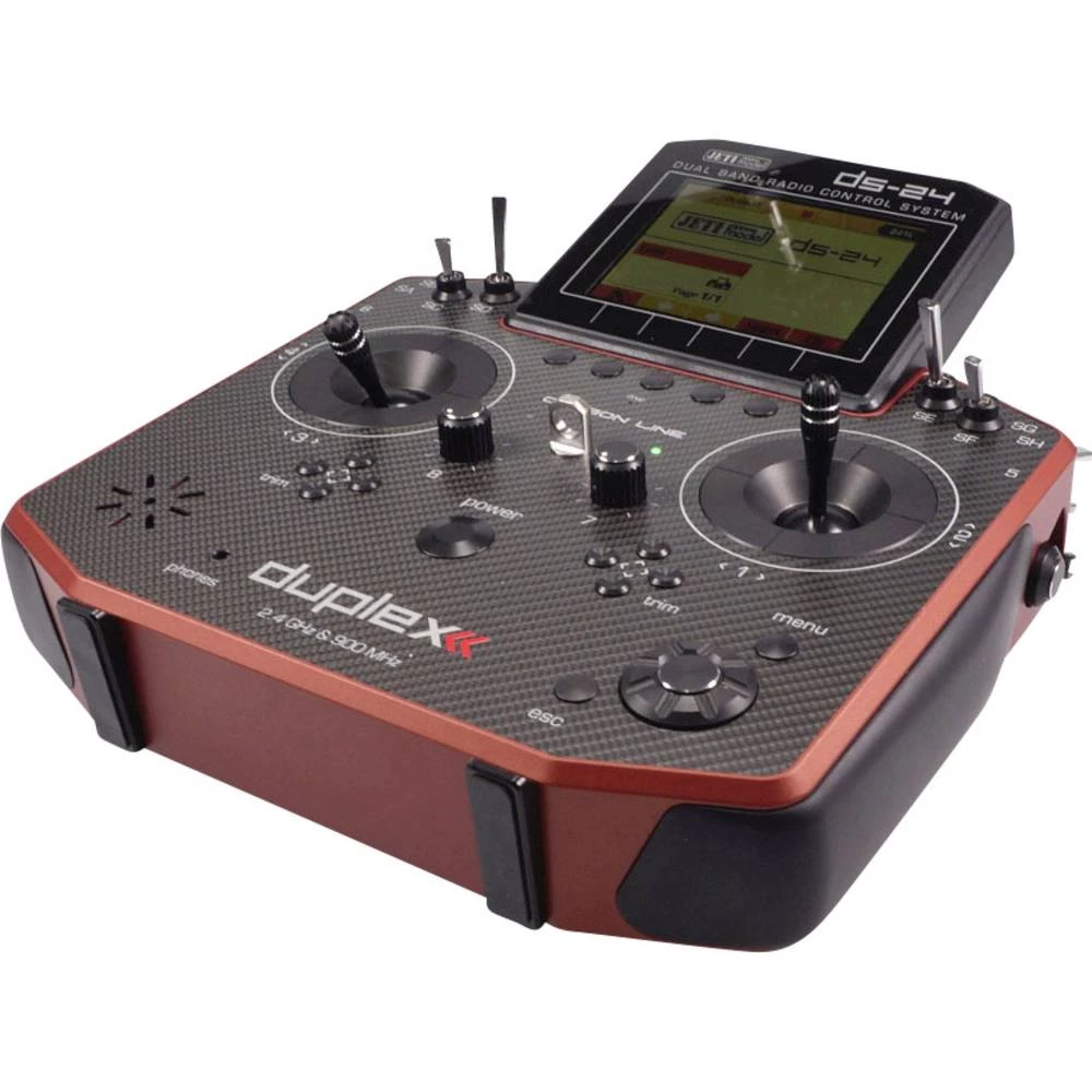 Jeti DS-24 Carbon Line, Multimode Ručni daljinski upravljač 2,4 GHz Broj kanala: 24 Uklj. prijemnik slika