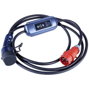 Kabel za električni automobil AK-EC-12 CEE 5pin / Type2 LCD 16A 5m Akyga AK-EC-12 kabel za punjenje eMobility  5 m slika