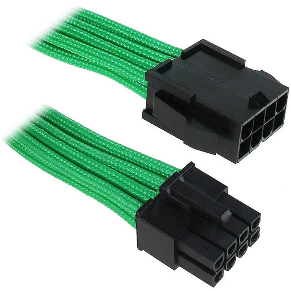 Struja Produžetak [1x EPS strujni utikač 8-polni - 1x EPS strujna utičnica 8-polna] 45 cm Zelena, Crna Bitfenix slika