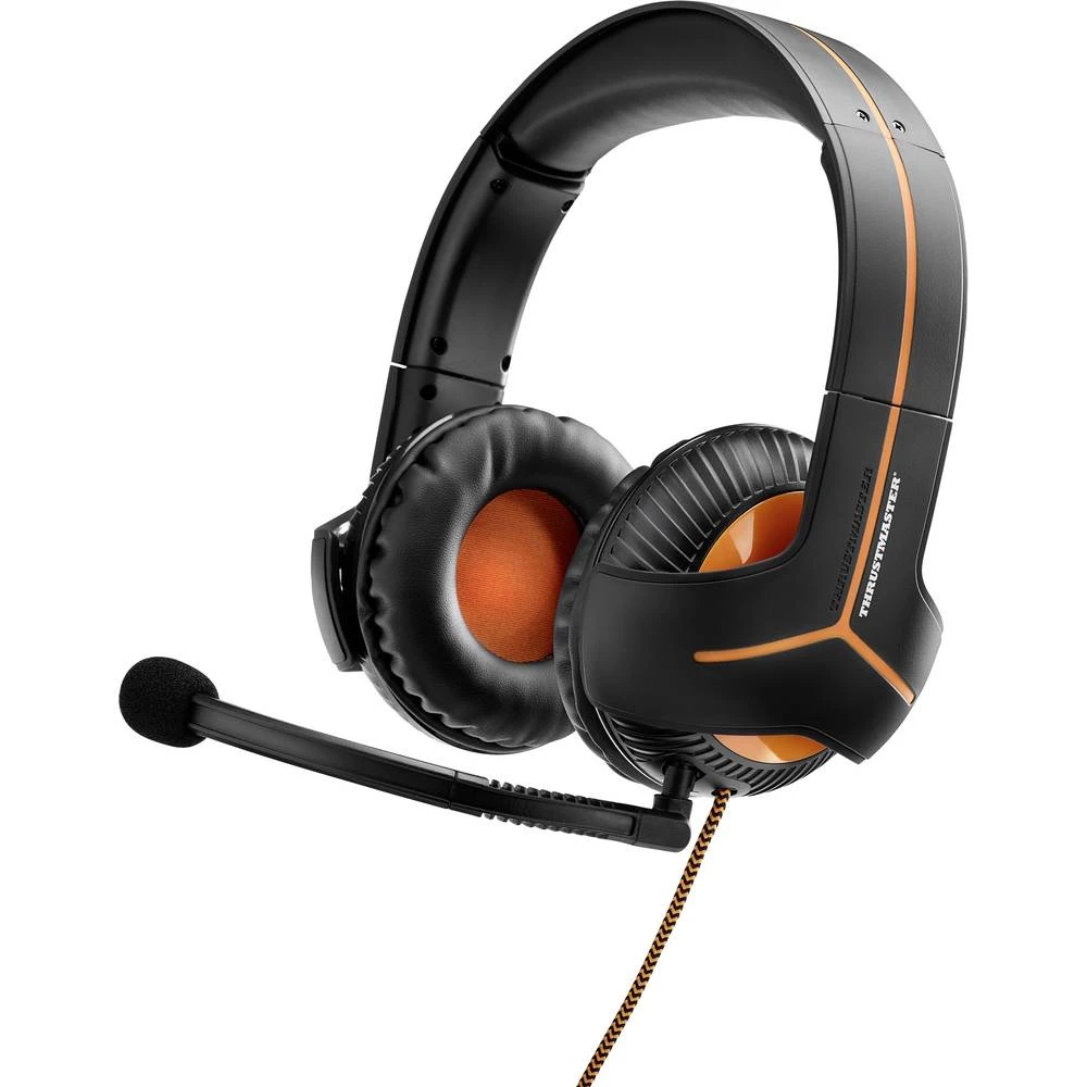Gaming naglavne slušalice sa mikrofonom USB Sa vrpcom, Stereo Thrustmaster Y-350CPX Preko ušiju Crna, Narančasta slika