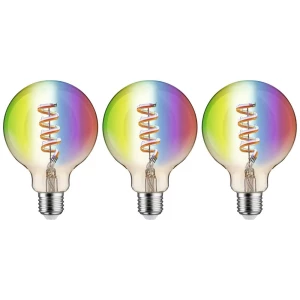 Žarulja 230V Smart Home Zigbee 3.0 LED Globe G95 E27 3x470lm 3x6.3W RGBW+ prigušiva zlatna Paulmann LED žarulja Energetska učinkovitost 2021: G (A - G) E27 6.3 W RGBw slika