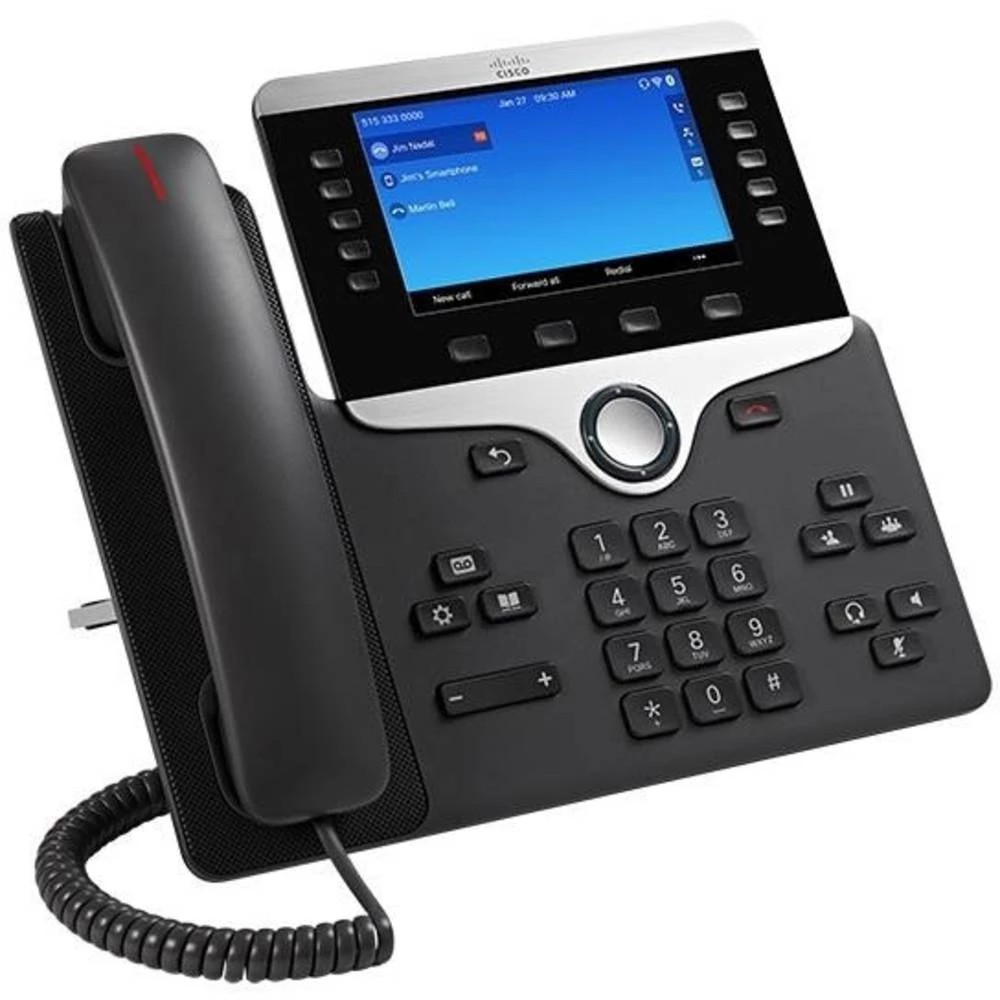 Telefonski sustav, VoIP Cisco Cisco IP Phone 8861-3PCC: - SIP, RTCP, R Zaslon u boji Antracitna boja slika