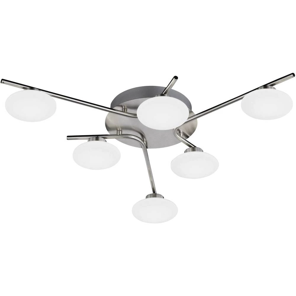 WOFI Everett 9067.06.64.0000 LED stropna svjetiljka ATT.CALC.EEK: LED 18 W Toplo-bijela Nikal (mat) slika