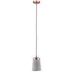 Viseća svjetiljka LED E27 20 W Paulmann Neordic Stig 79617 Betonsko-siva boja, Bakrena mat