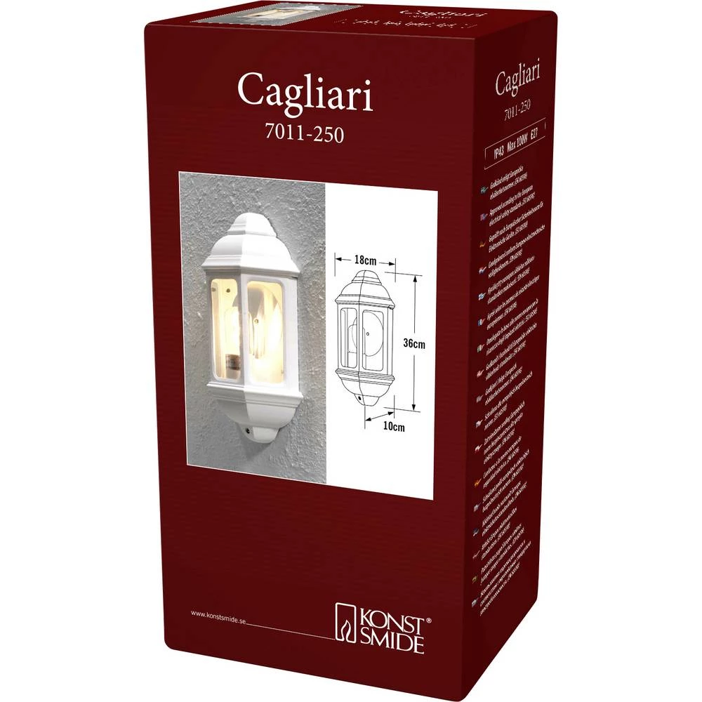 Konstsmide Cagliari 7011-250 vanjsko zidno svjetlo E27 100 W bijela slika