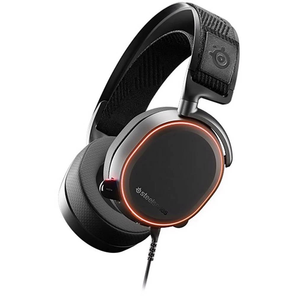 Igraće naglavne slušalice sa mikrofonom 3,5 mm priključak, USB Sa vrpcom Steelseries Arctis Pro Preko ušiju Crna slika