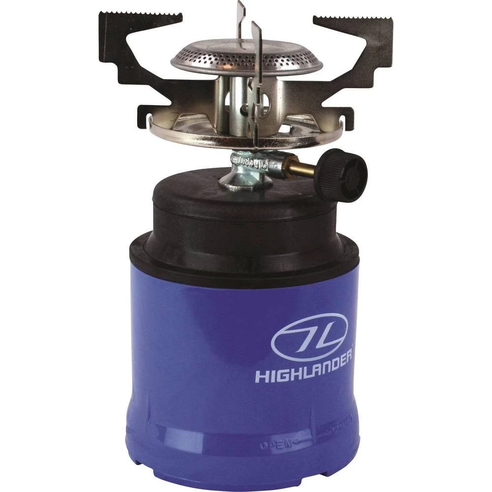 Plinsko kuhalo za kampiranje GAS010 Highlander kuhalo za utičnu kartušu ABS plastika, plemeniti čelik slika