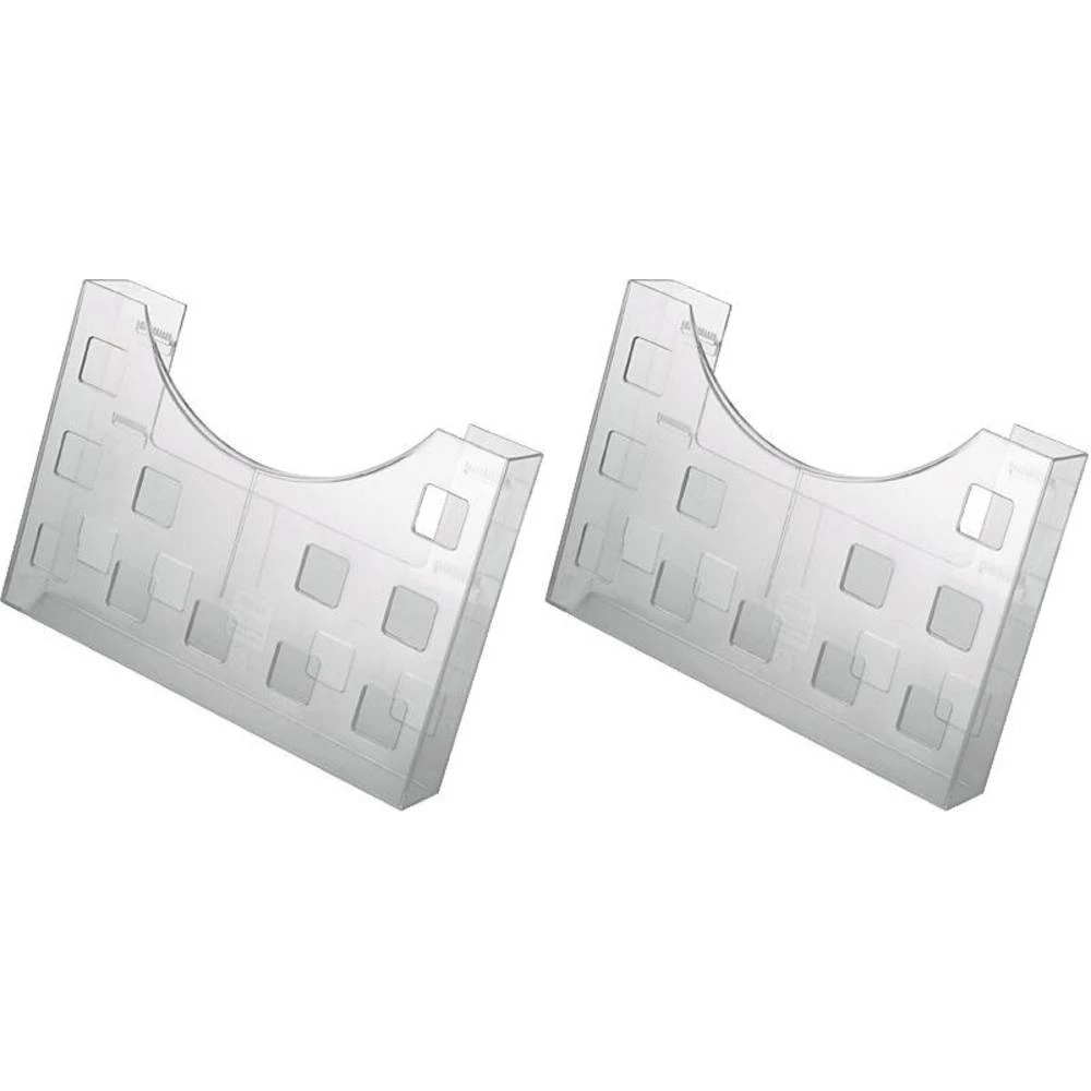 Helit Nosač brošure H6102602 Stakleno prozirna DIN A5 poprečan, 2 x DIN A6 visok 240 mm x 170 mm x 40 mm Broj pretinaca 1 slika
