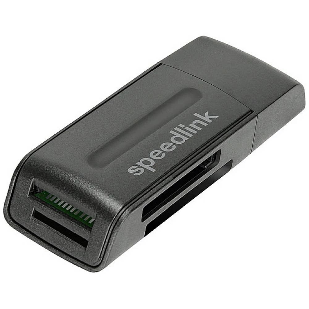 SpeedLink SNAPPY PORTABLE vanjski čitač memorijskih kartica USB a crna slika