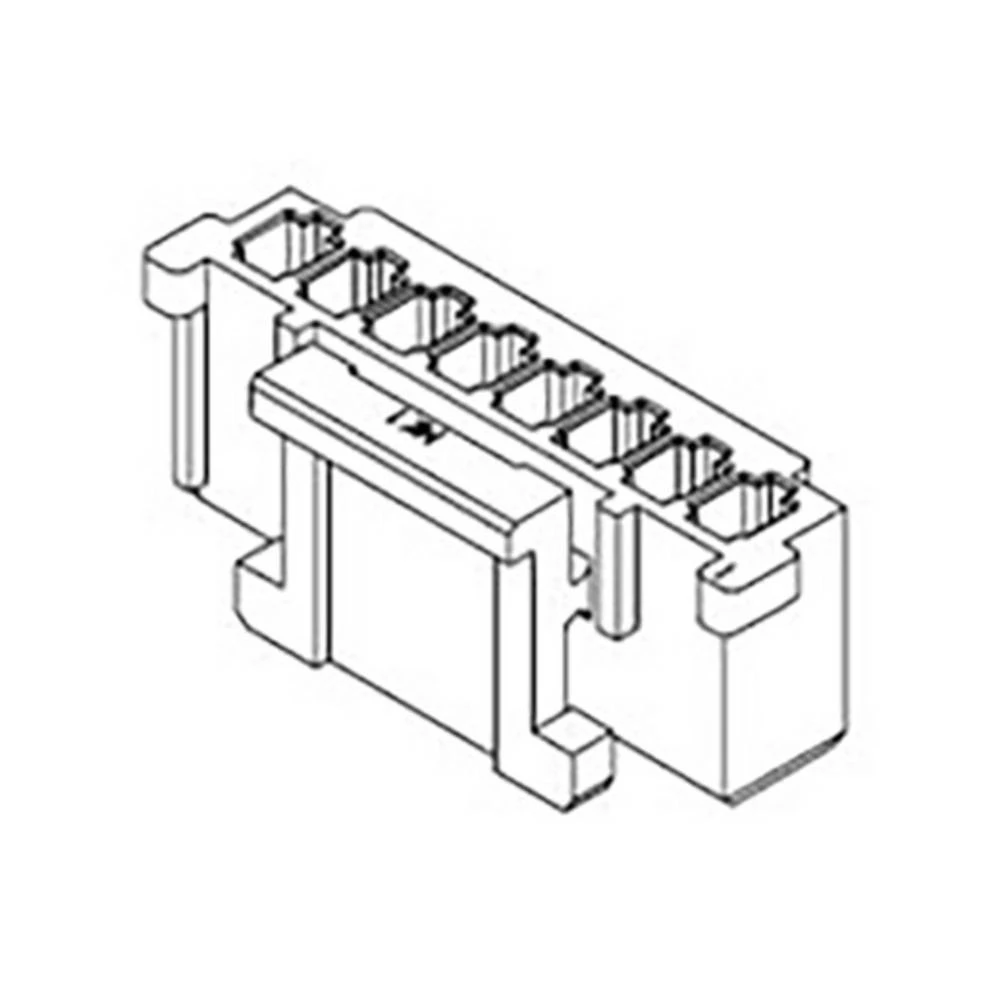 Molex 355070600 2.00mm Pitch Sherlock Wire-to-Board Housing, Natural, 6 Circuits slika