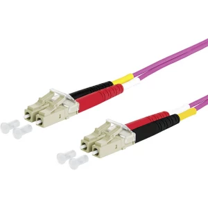 Staklena vlakna Svjetlovodi Priključni kabel [2x Muški konektor LC - 2x Muški konektor LC] 50/125 µ Multimode OM4 5 m Metz slika