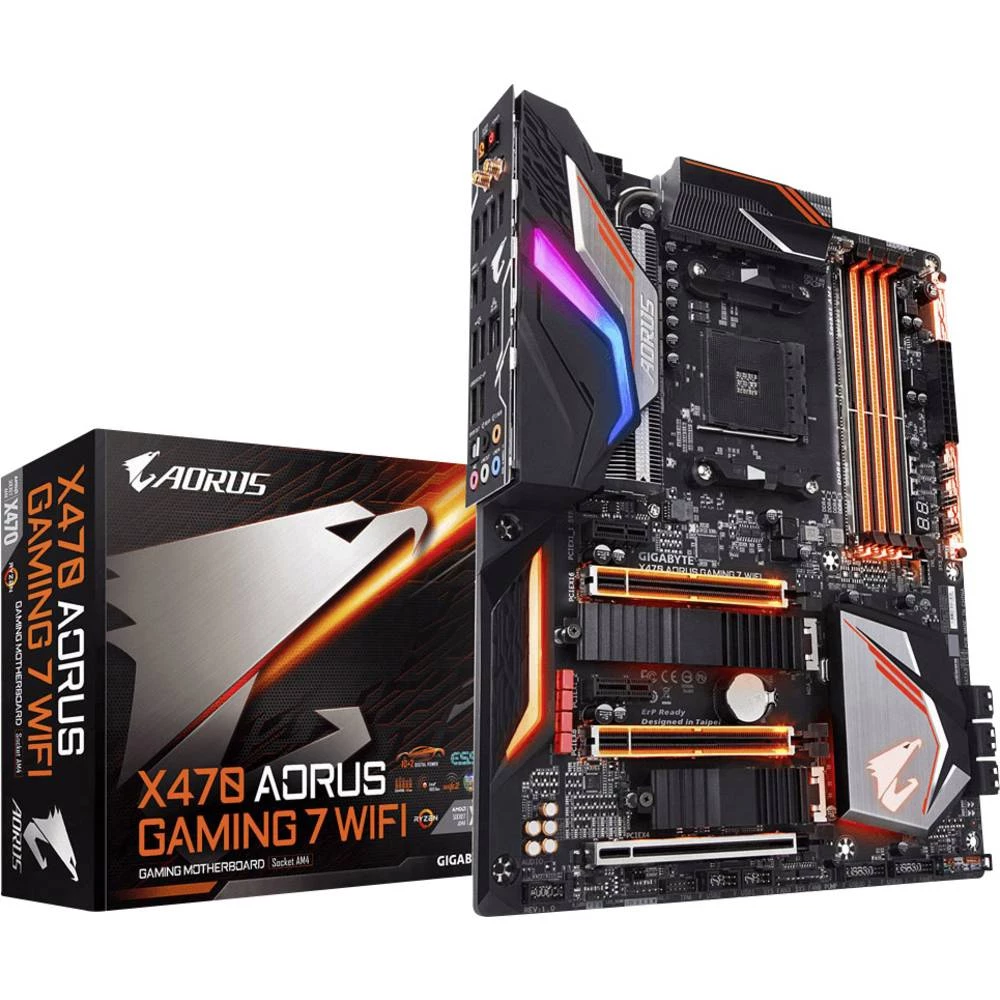Matična ploča Gigabyte X470 AORUS GAMING 7 Baza AMD AM4 Faktor oblika ATX Set čipova matične ploče AMD&reg; X470 slika