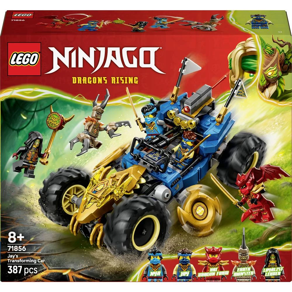 71856 LEGO® NINJAGO Jayev Transformation Speedster (71856); trkaći automobil slika