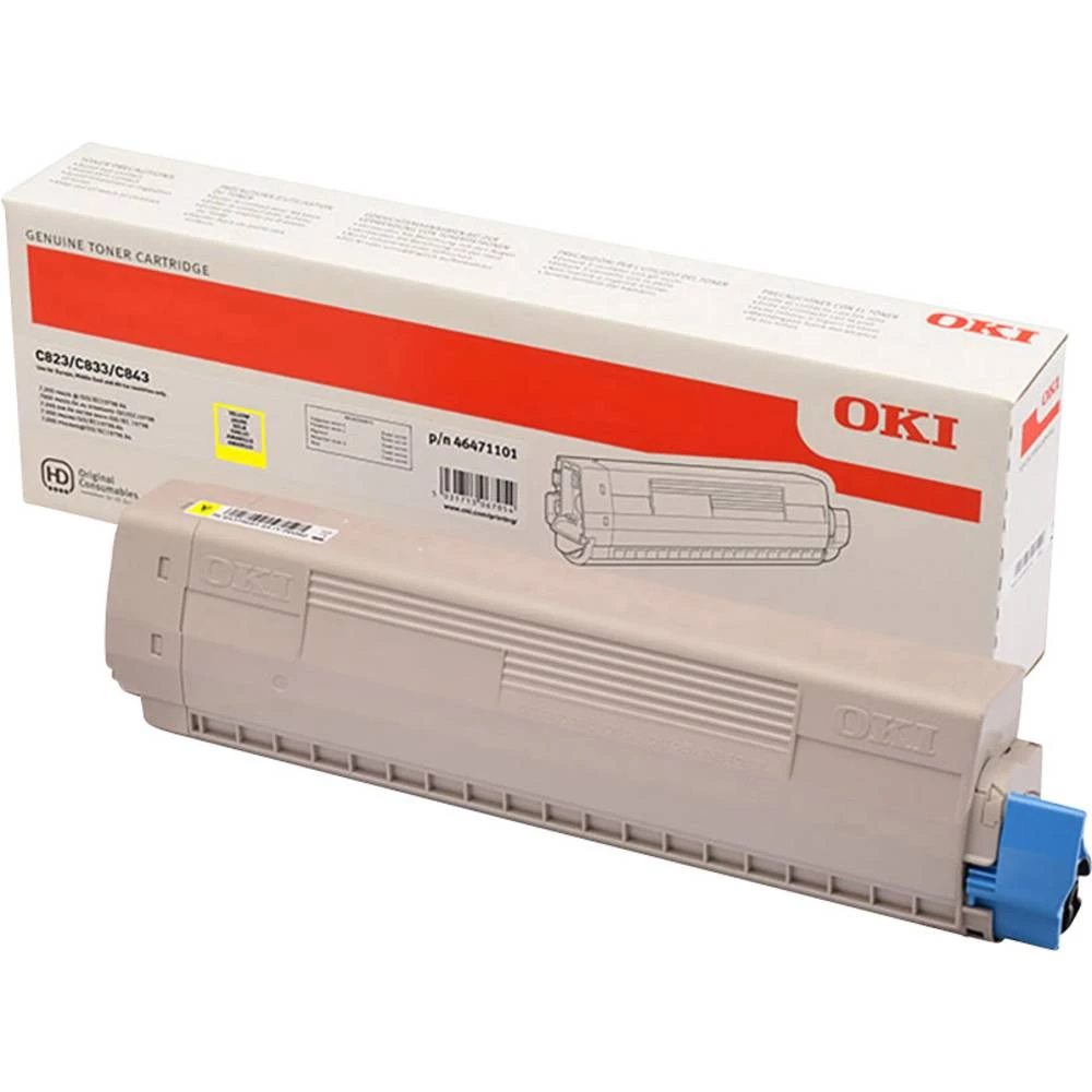 OKI Toner C823 C833 C843 46471101 Original Žut 7000 Stranica slika