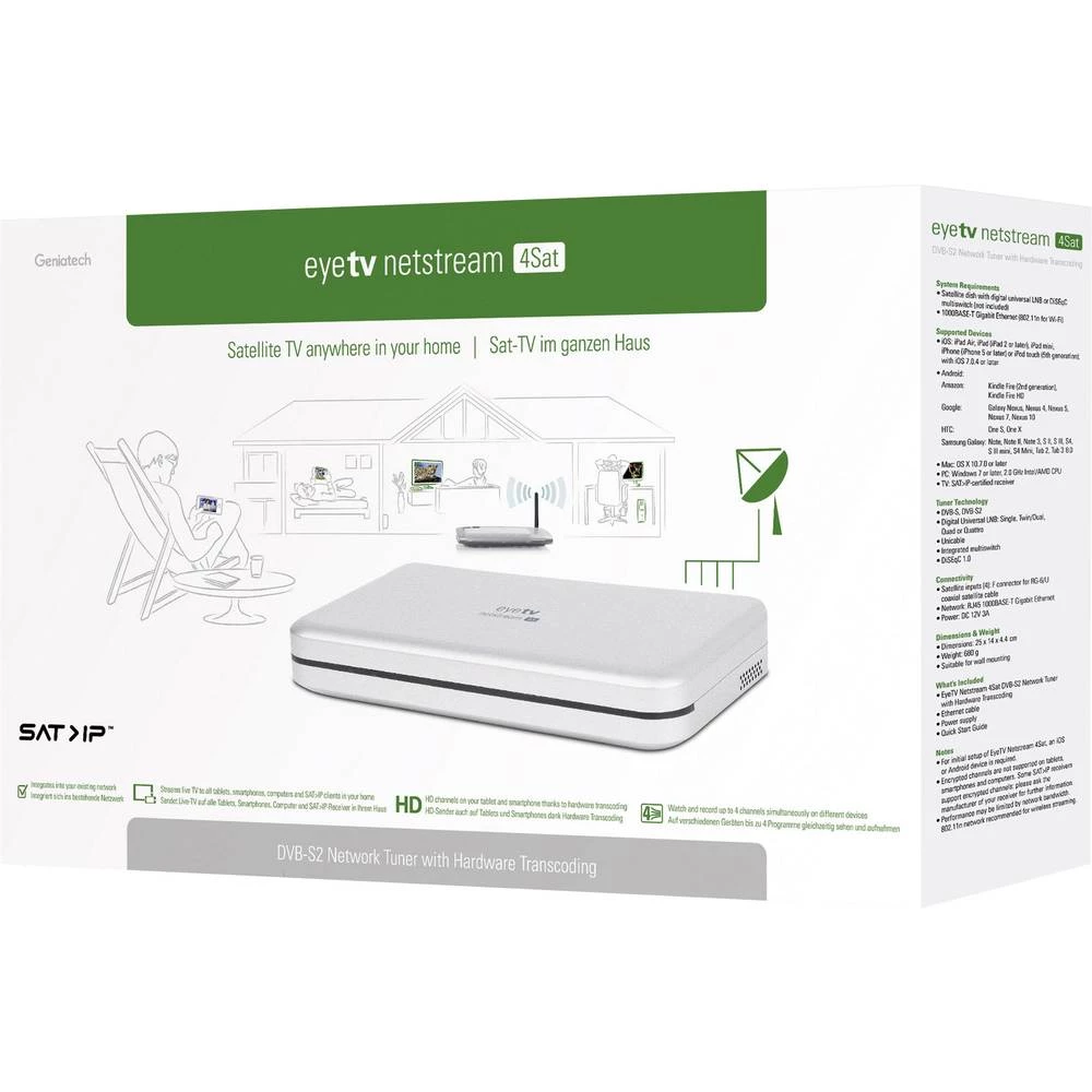 EyeTV Netstream 4Sat DVB-S2 prijemnik Jedan kabel slika