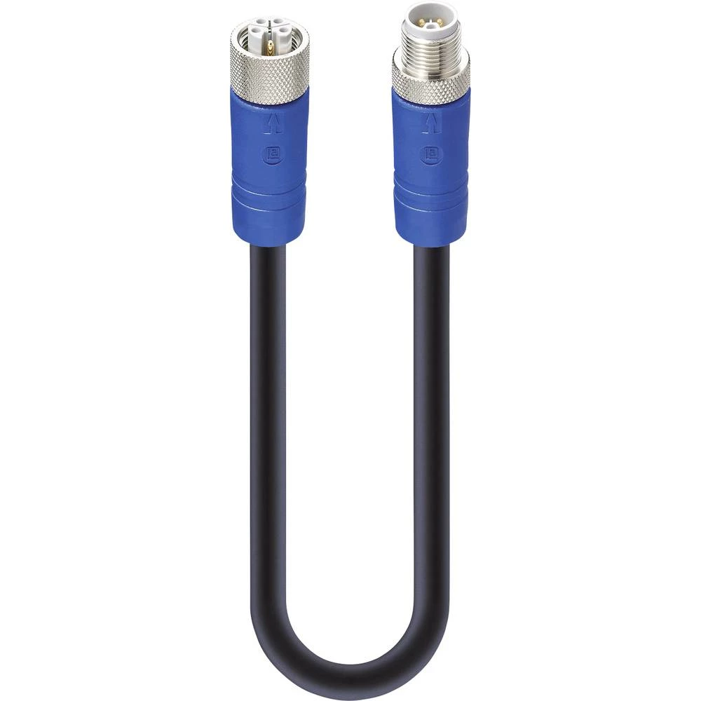 Lumberg Automation 934853165 Utični konektor za senzor/aktivator, konfekcionirani M12 Ravni muški konektor, Konektor, ravni 1 m slika