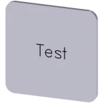 Siemens 3SU1900-0AF81-0DV0 ploča za natpise kvadratan (Š x V) 22 mm x 22 mm Test srebrna, crna 10 St.