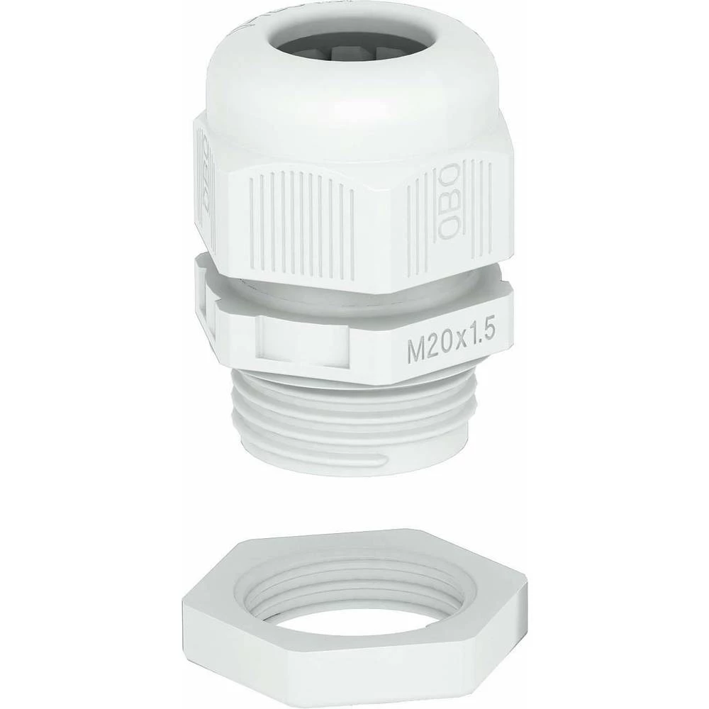 Kabelska uvodnica 1,5 mm Plastika, PA Svijetlosiva OBO Bettermann V-TEC VM20+ LGR 50 ST slika