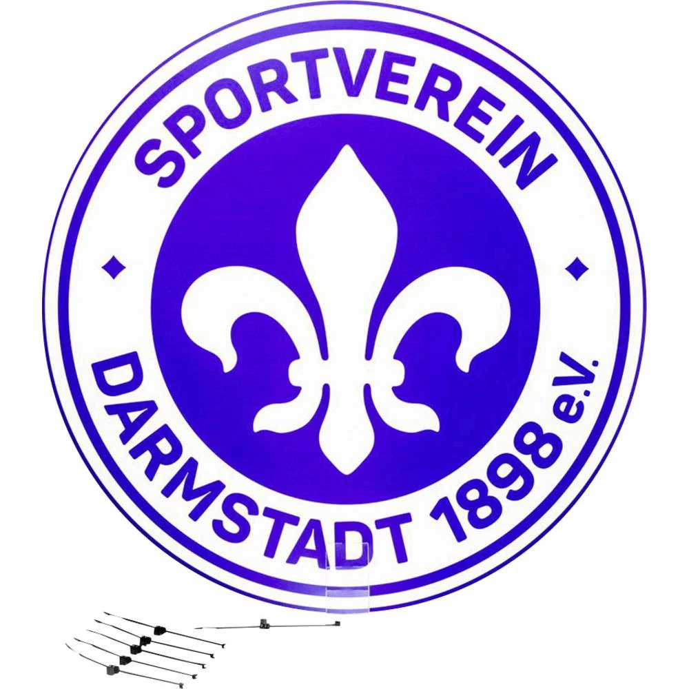 Poklopac SAT antene 88 cm Sky Vision SV Darmstadt 98 Plavo-bijela boja slika