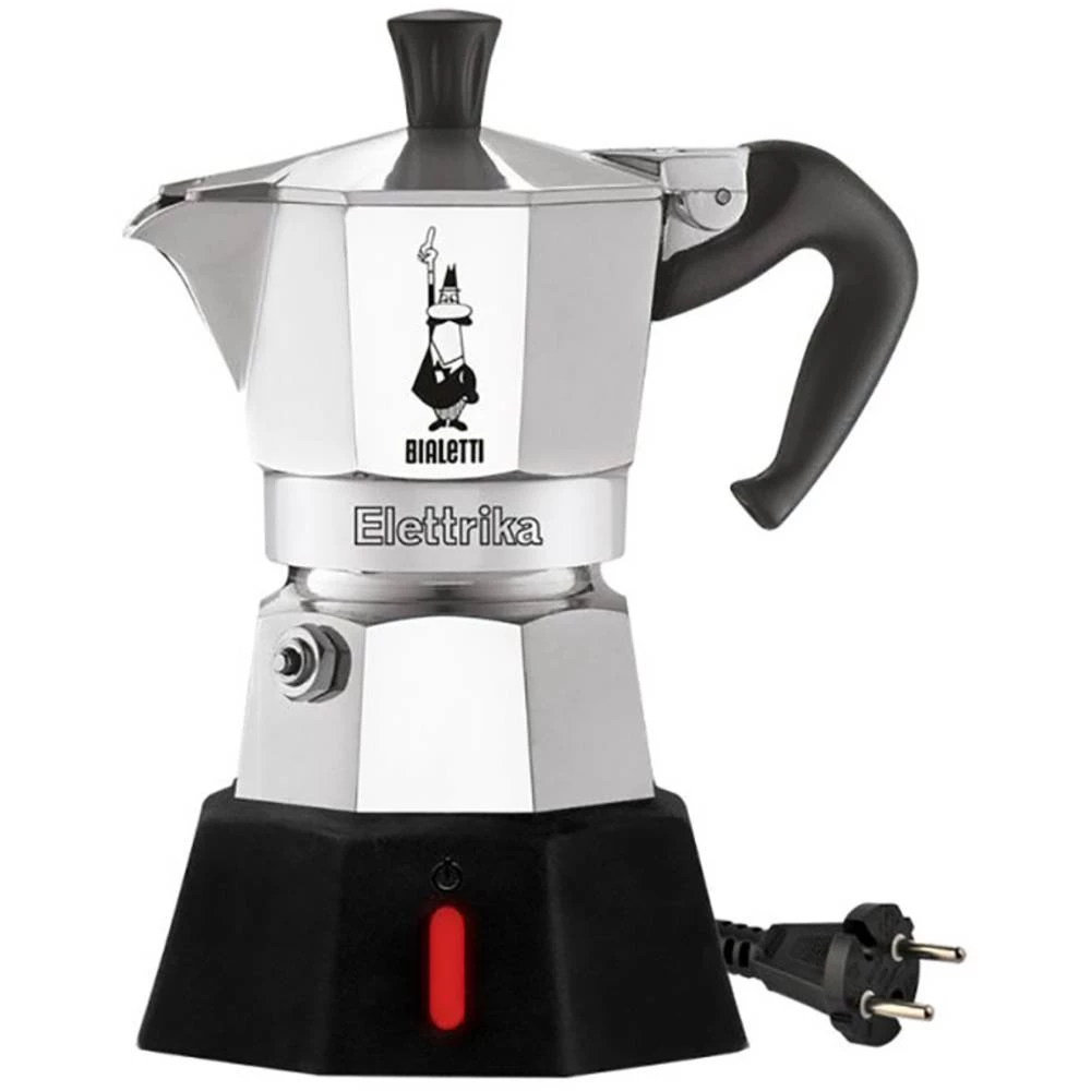Bialetti New Moka Elettrika aparat za espresso crna, srebrna slika