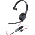 Plantronics BLACKWIRE 5210 telefon On Ear Headset žičani mono crna smanjivanje šuma mikrofona, poništavanje buke kontrol slika