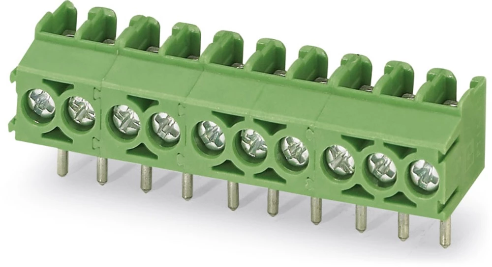 Vijčana blok stezaljka 1.50 mm broj polova: 5 PT 1,5/ 5-3,5-V Phoenix Contact zelene boje 100 kom. slika
