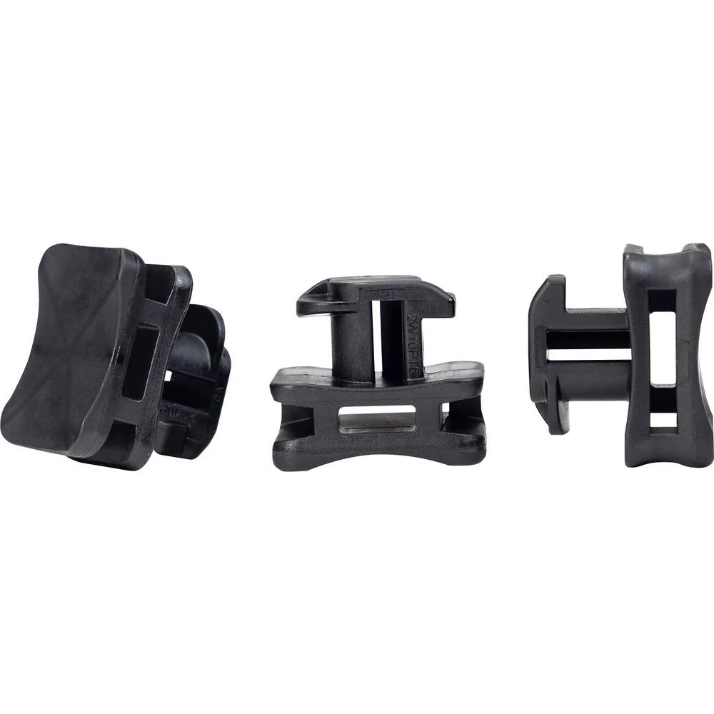 HellermannTyton ACFM8W6.2PT3-PA66/6HIRHS-BK postolje kabelske vezice profilna šina 151-03248 stabiliziran na toplinu, otporan na slika