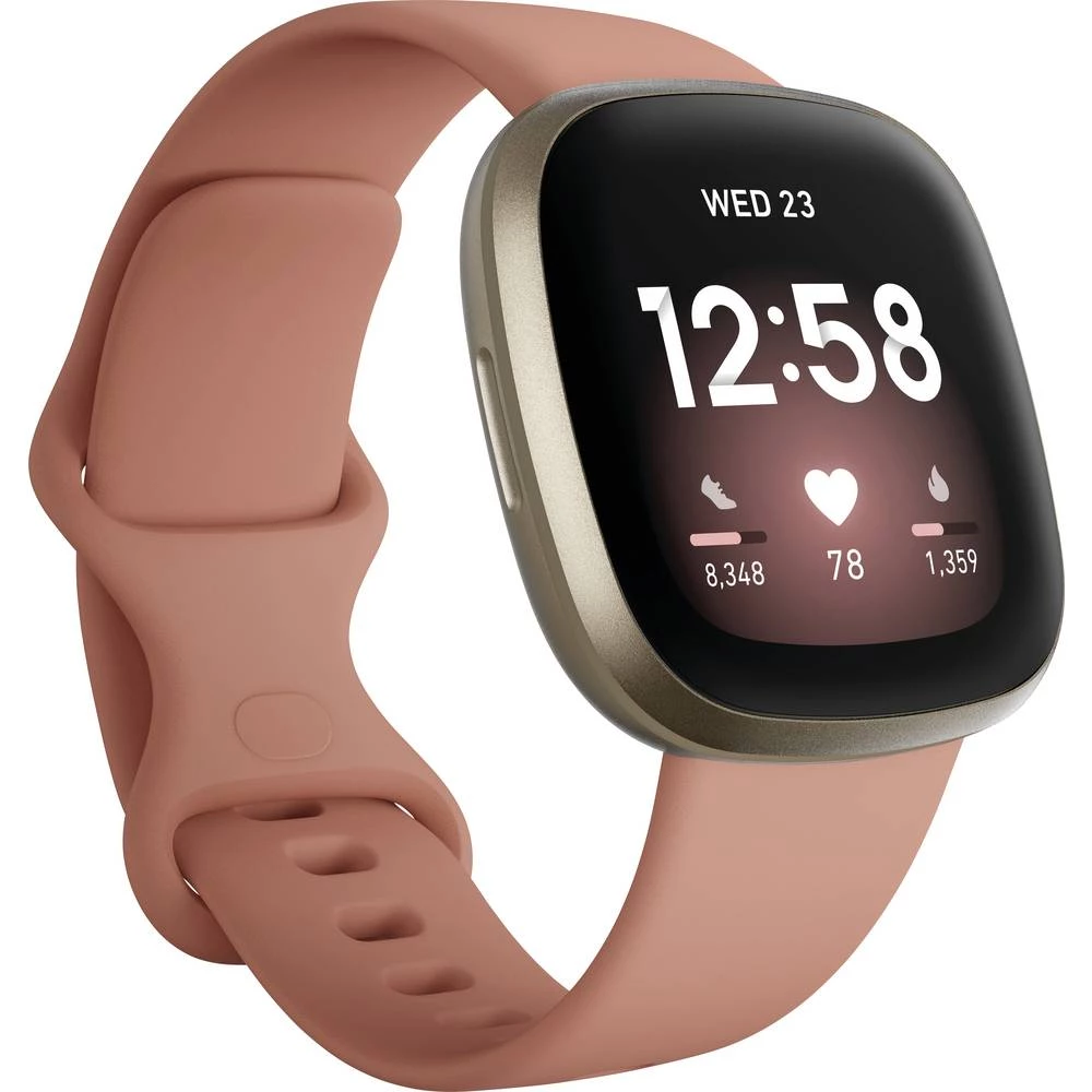 FitBit Versa 3 pametan sat uni starinsko-ružičasta boja slika