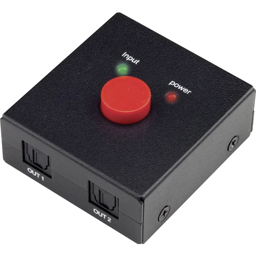 SpeaKa Professional 2 ulaza Toslink razdjelnik crna slika