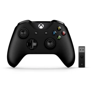 Microsoft Wireless Controller Igraća konzola gamepad Xbox One, Xbox One S, PC Crna Windows® 10 Wireless Adapter slika