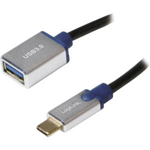 USB 3.1 Adapter [1x USB 3.1 muški konektor AC - 1x Ženski konektor USB 3.0 tipa A] Crna LogiLink slika