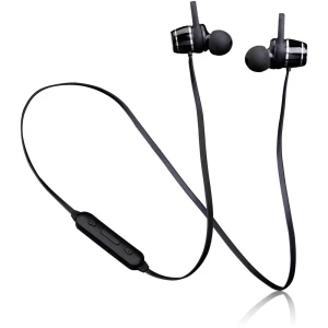 Bluetooth® Sportske Naglavne slušalice Lenco EPB-030BK U ušima Slušalice s mikrofonom, Otporne na znojenje Crna slika