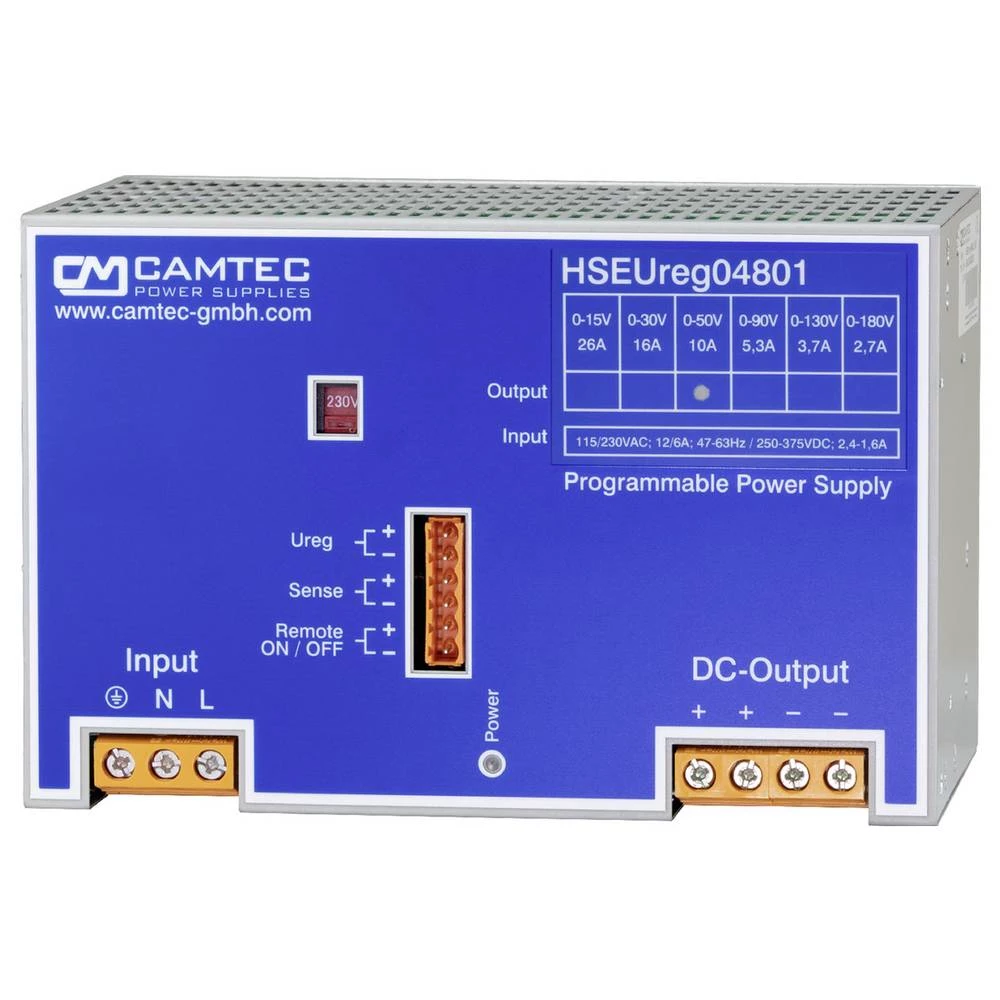 Camtec HSEUREG04801.130(R2) DIN-napajanje (DIN-letva) 130 V 480 W Content 1 kom. slika