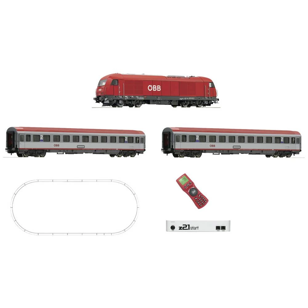 Roco 51341 H0 z21 start digitalni set dizel lokomotiva Rh 2016 s ÖBB ekspresnim vlakom slika