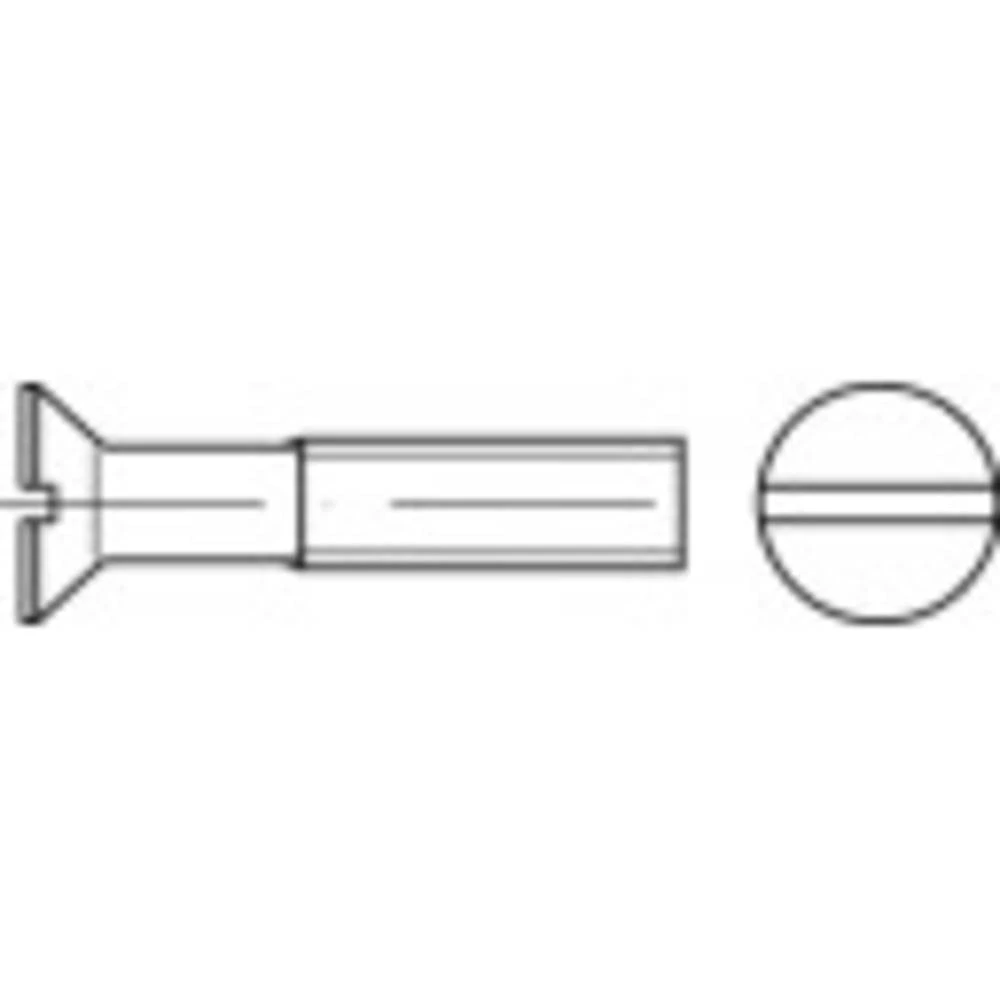 TOOLCRAFT 1065422 upušteni vijci M1.4 6 mm utor DIN 963 nehrđajući čelik A2 1000 St. slika