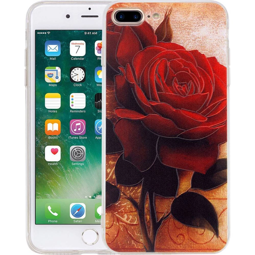 iPhone stražnji poklopac Perlecom Pogodno za: Apple iPhone 7 Plus, Ruža slika