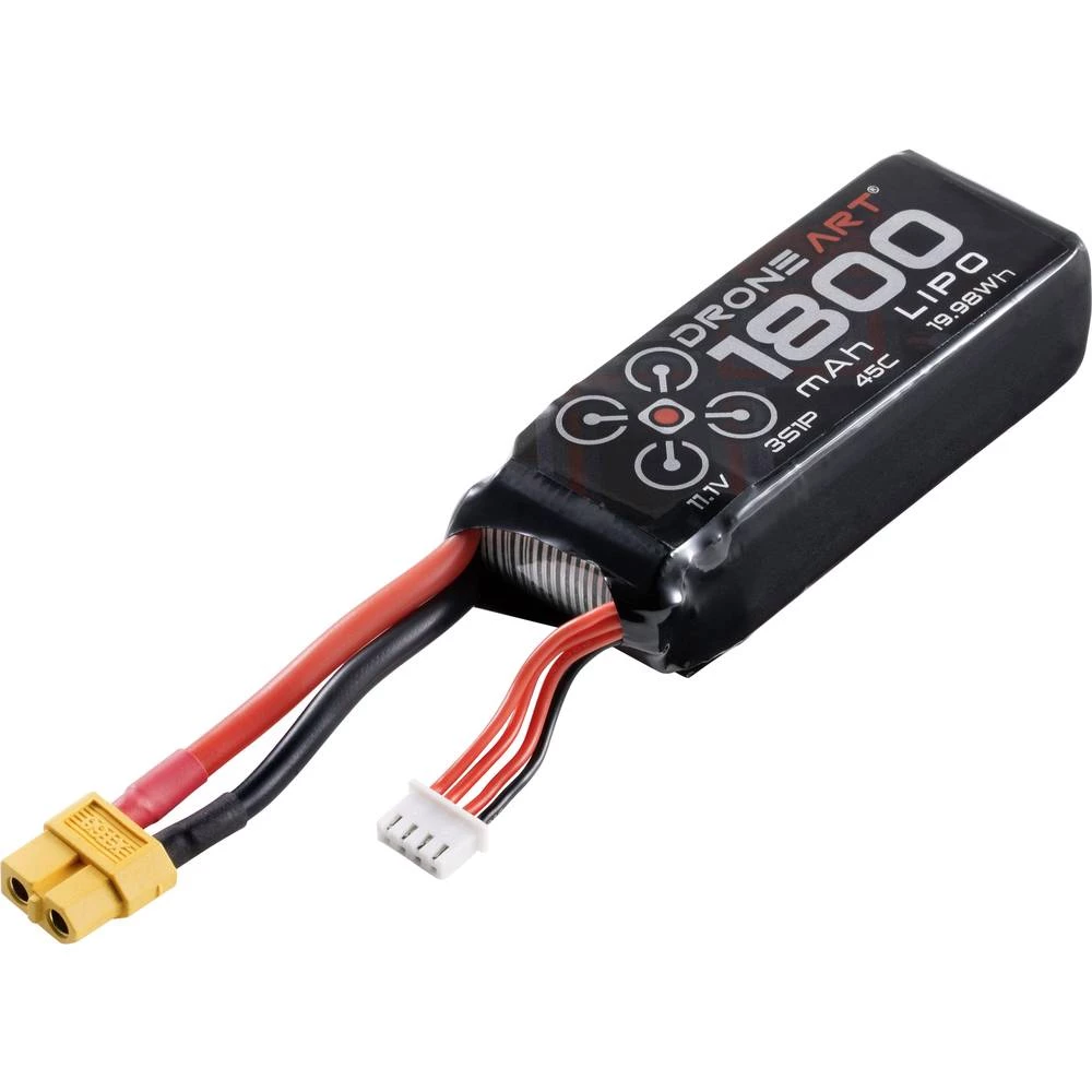LiPo akumulatorski paket za modele 11.1 V 1800 mAh Broj ćelija: 3 45 C DroneArt Softcase XT60 slika