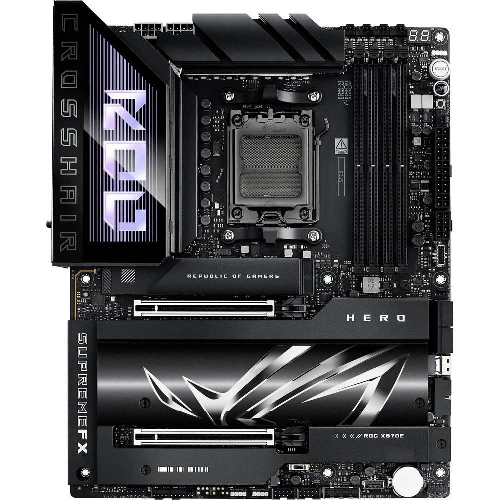 Asus ASUS ROG CROSSHAIR X870E HERO (AM5) (D) matična ploča Baza #####AMD AM5 Faktor oblika (detalji) ATX Set čipova mati slika