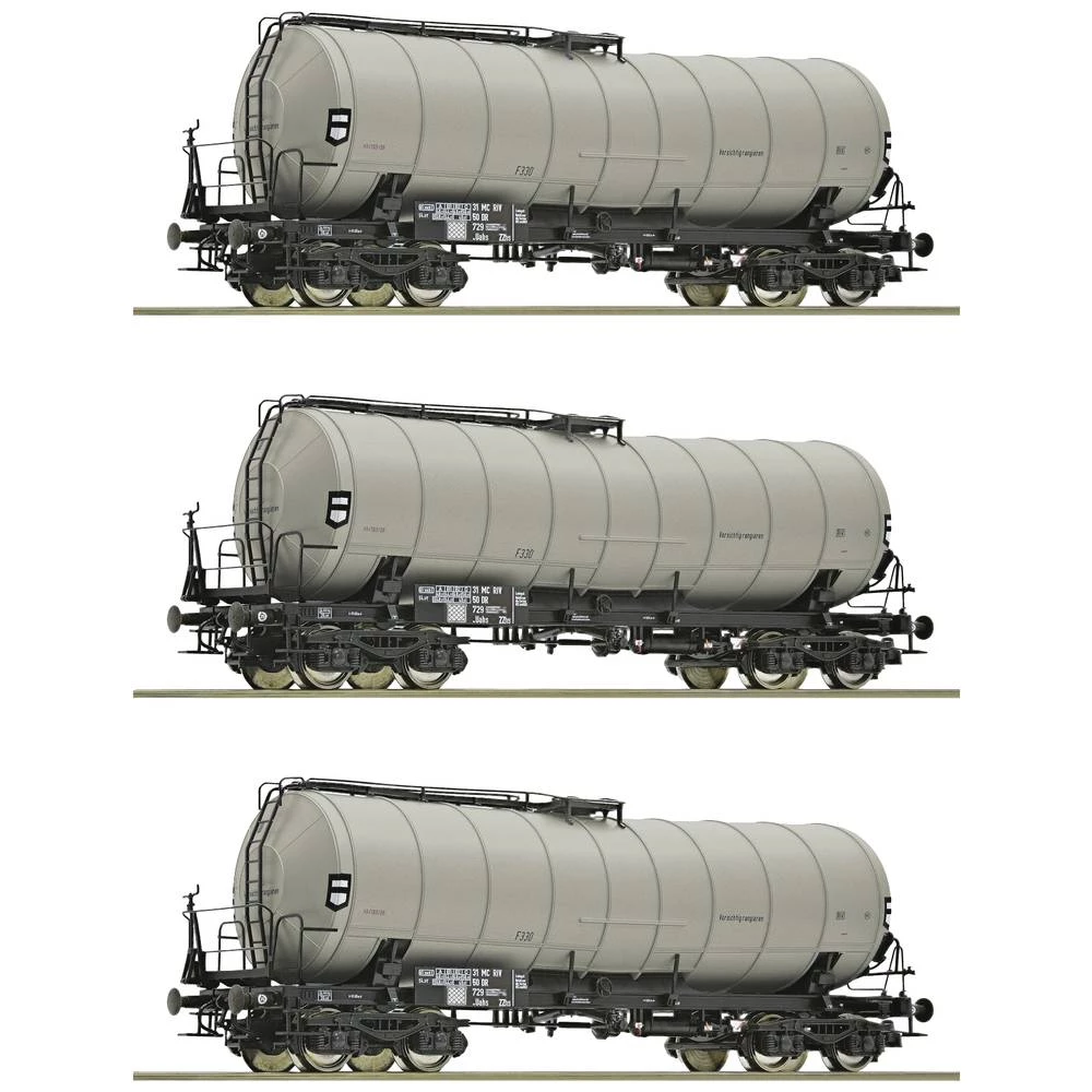 Roco 6600030 H0 set od 3 zglobne cisterne, DR slika