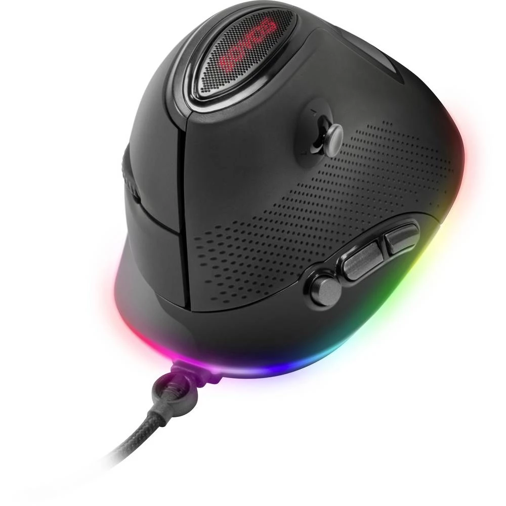 SpeedLink SOVOS Vertical RGB žičani igraći miš osvjetljen, ergonomski crna slika