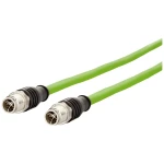 Metz Connect 142M2X11100 M12 mrežni kabel, Patch kabel CAT 6a S/FTP 10 m zelena PUR plašt, postojan na kiselinu, postojan na ozon, UV otporan, mogućnost korištenja za vuču, bez halogena, postojan n...
