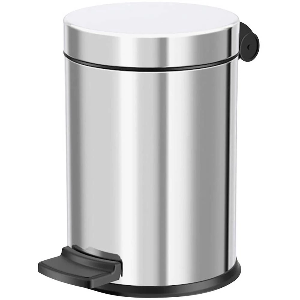 Kozmetička posuda 3 l Hailo Solid S (Š x V) 180 mm x 270 mm Srebrna Mehanizam stopalo-pedal 1 ST slika