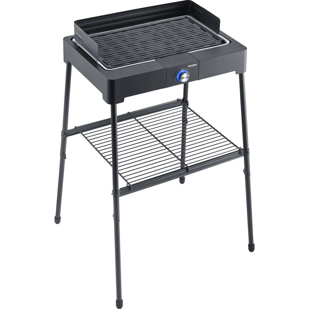 Severin PG 8568 stoječi električni roštilj indikatorska lampica  crna slika