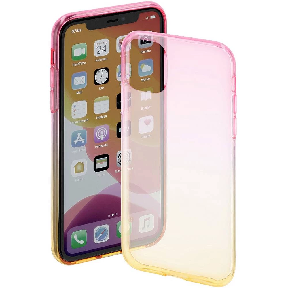 Hama "Shade" stražnji poklopac za mobilni telefon Apple ružičasta, žuta slika
